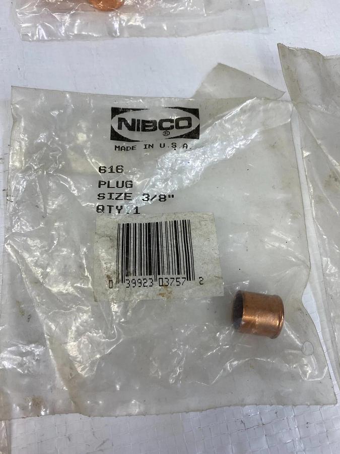 Used Nibco Assortment of Copper Fittings Lot of 8, Total 40 pcs