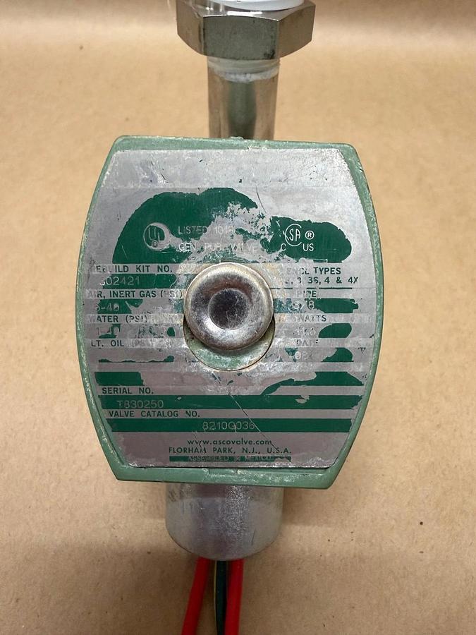 Used ASCO 8210G036 2 Way Solenoid Valve