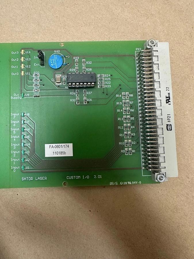 Used Sator Laser Custom I/O 2.01 Circuit Board