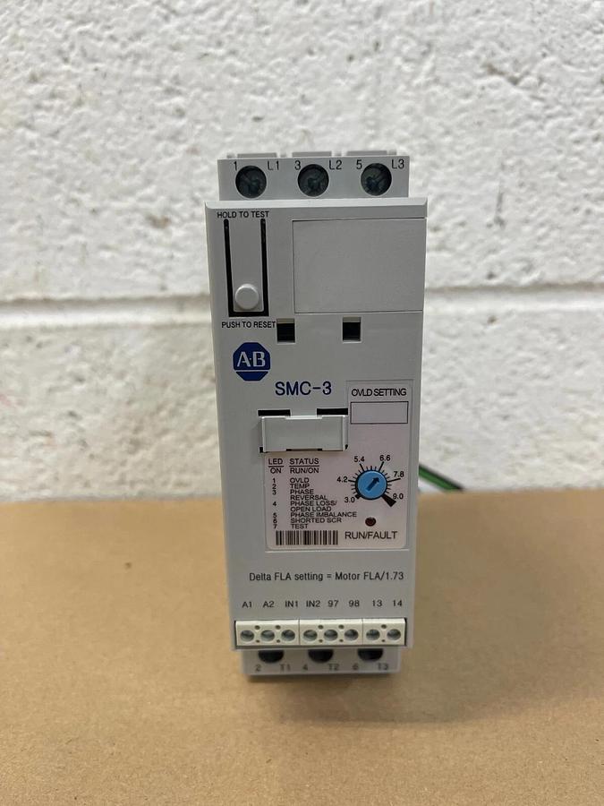 Used Allen-Bradley SMC-3 Soft Starter 150-C9NBD Bulletin 150 Smart Motor Controller