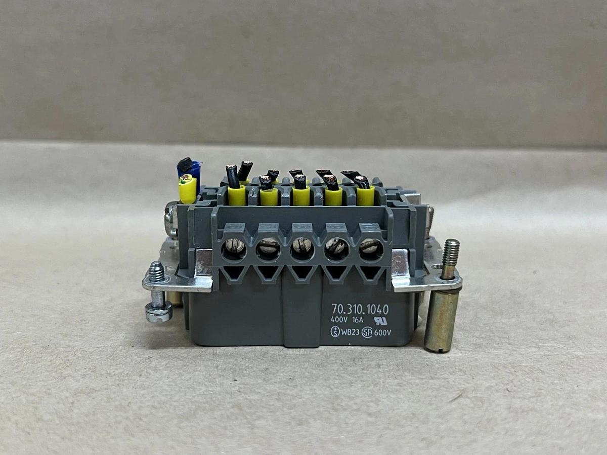 Used Wieland 70.310.1040 16A, 400V Plug Connector Insert - Lot of 7