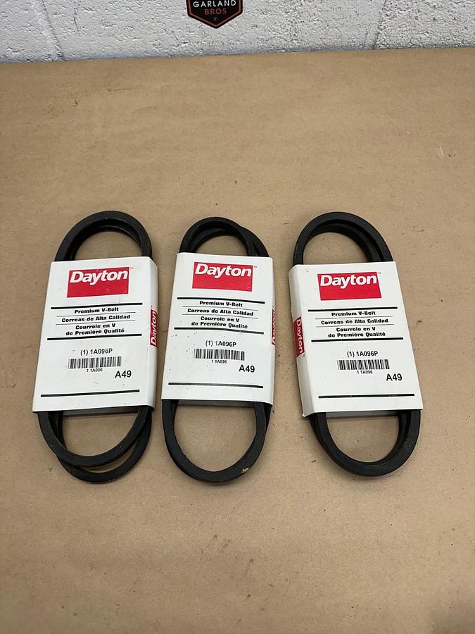Used Dayton 1A096P V-Belt *NEW* Lot of 3