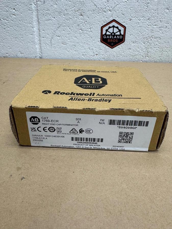 Allen Bradley 1769-ECR Right End Cap *FACTORY SEALED*