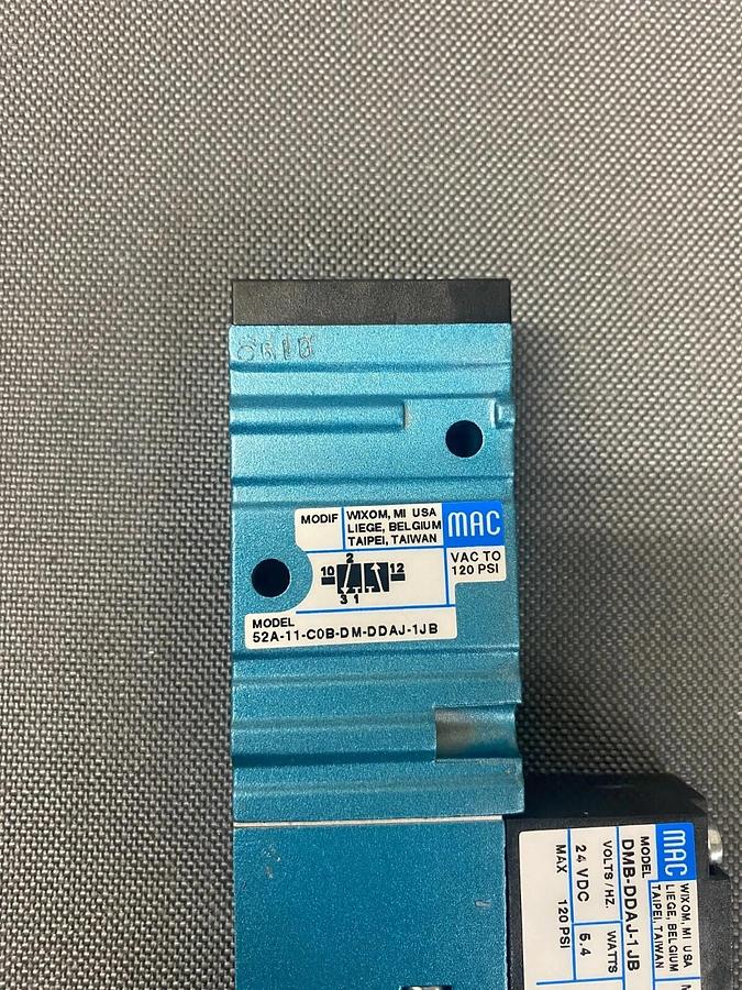 Used MAC Valves 52A-11-COB-DM-DDAJ-1JB Solenoid Valve