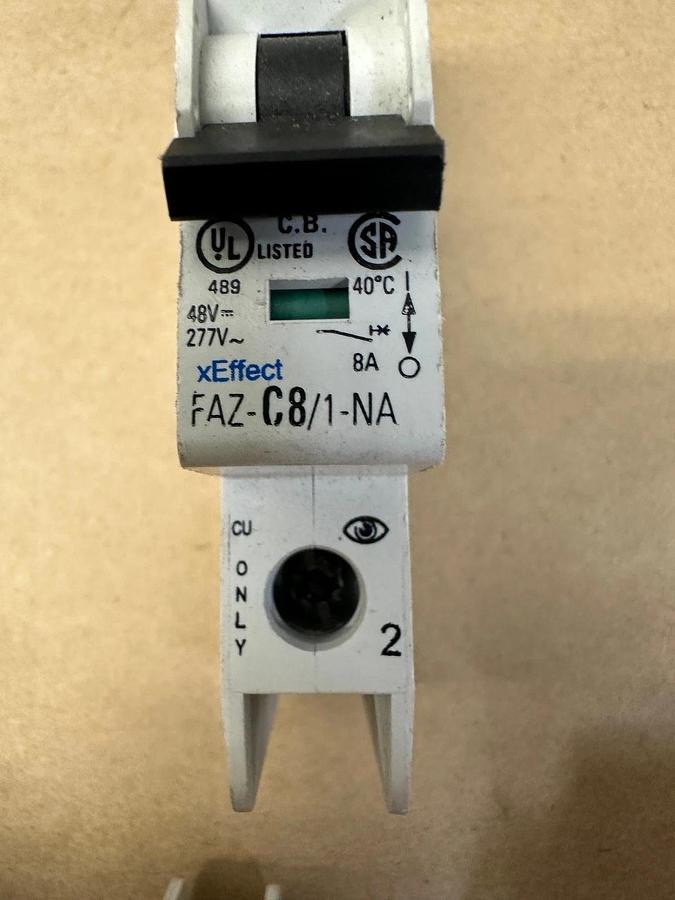Eaton FAZ-D3, FAZ-C10, FAZ-C2, FAZ-C8 Allotment of 4 Breakers