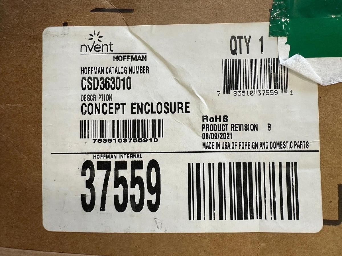 Used NVent Hoffman CSD363010 Concept Enclosure *FACTORY SEALED*