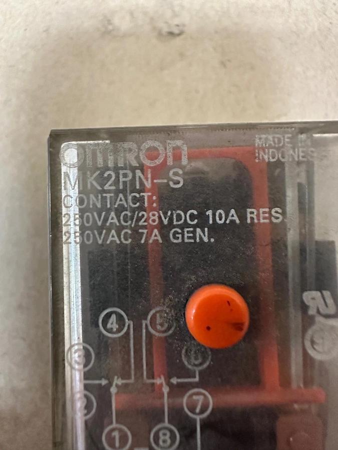 Used Omron MK2PN-S 250VAC Relay