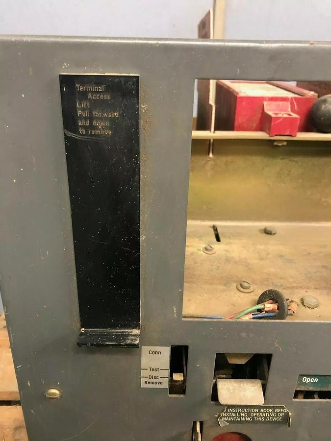 Used Westinghouse DS-206 Low-Voltage AC Power Circuit Breaker, 800 Amp Frame, 60 Hz