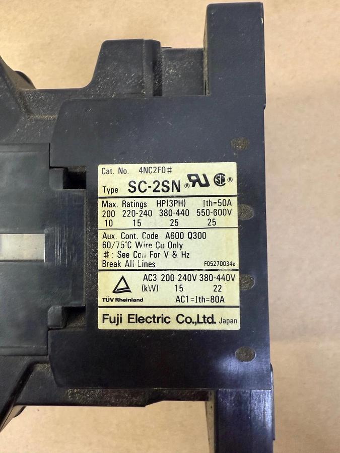 Used Fuji Electric SC-2SN Magnetic Contactor