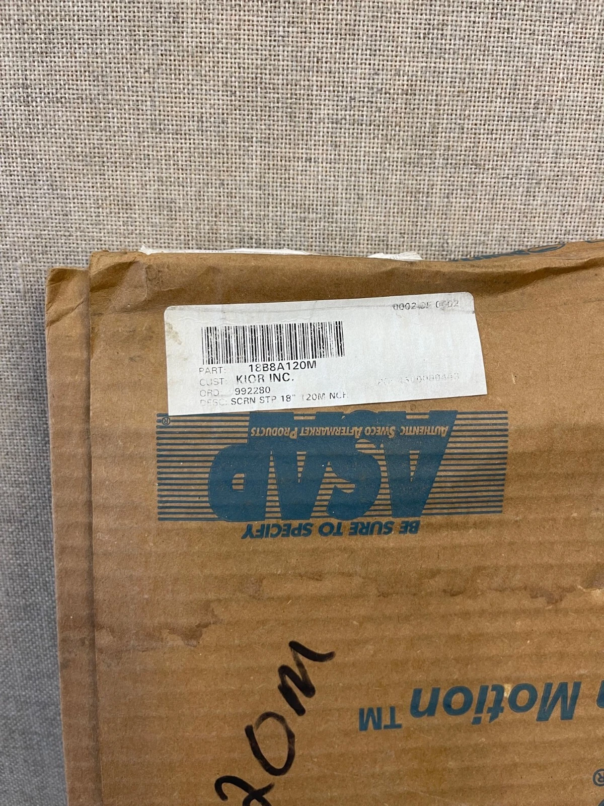 Sweco 18B8A120M 18” Stainless Steel 120 microns