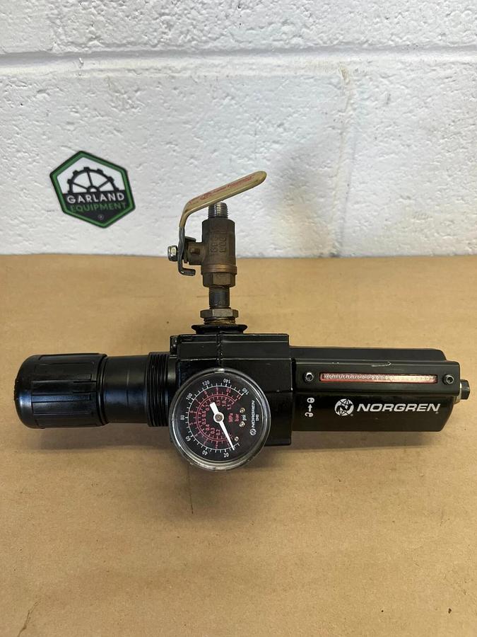 Used Norgren Excelon B74G-4AK-AD1-RMG Pneumatic Filter/Regulator w/ Juniper Pneumatic