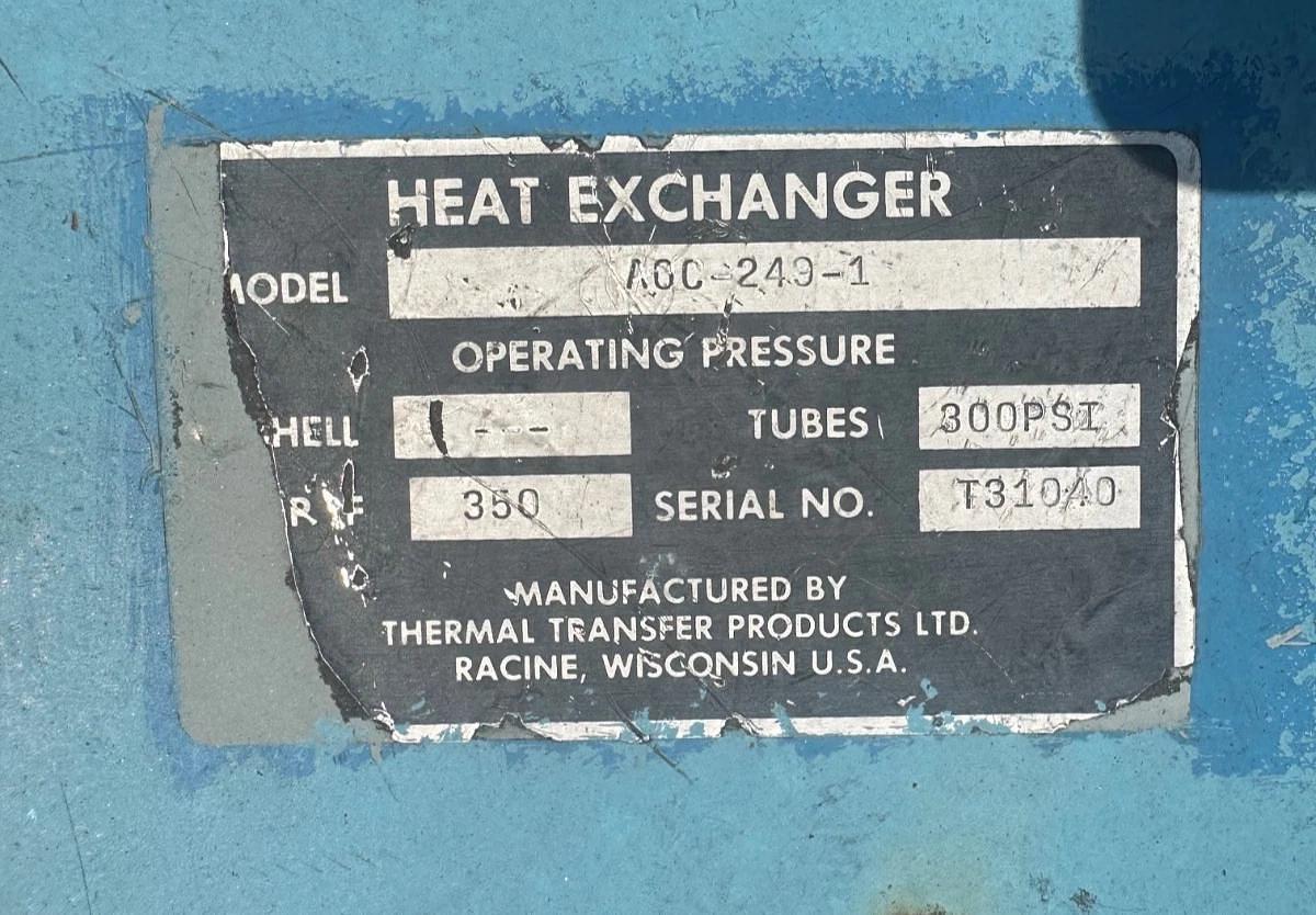 Used 88 Gal Hydraulic Power Unit, Baldor 15Hp@1760Rpm Thermal Transfer Heat Exchanger