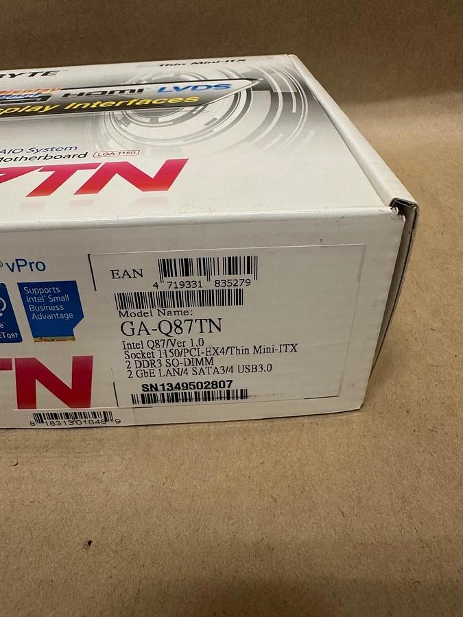 Used Gigabyte GA-Q87TN AIO Systems Motherboard *SEALED FACTORY PACKAGING*