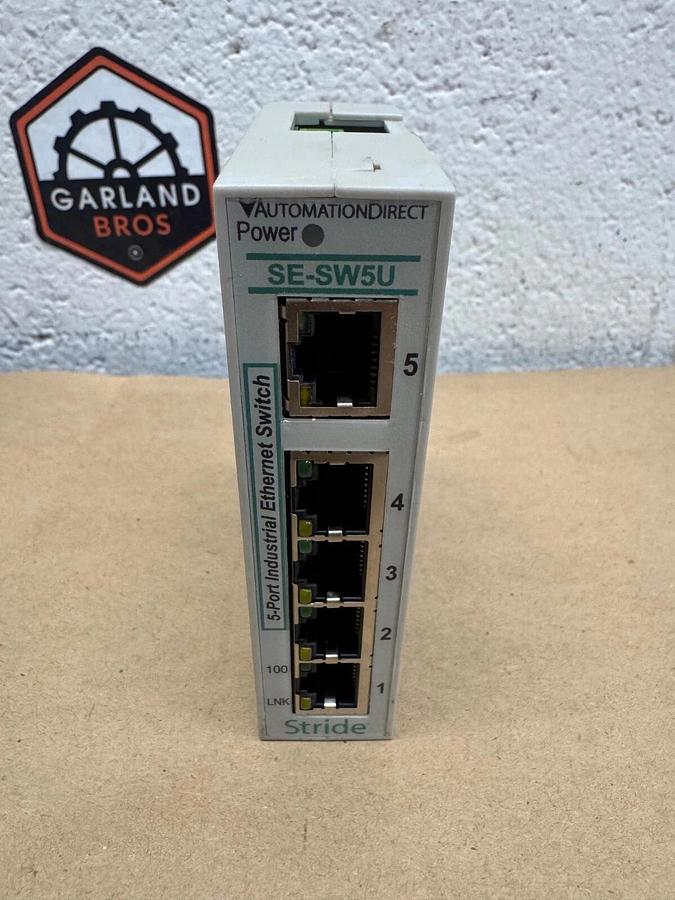 Used Stride SE-SW5U 5 Port Ethernet Switch, 70 mA @ 30 VDC
