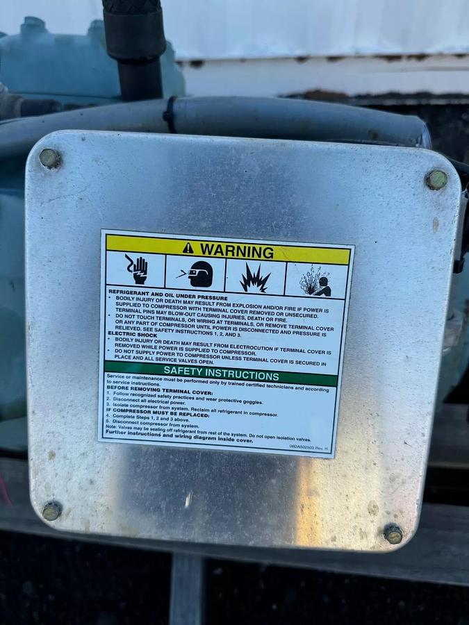 Used Carlyle 06450300 Semi-Hermetic Compressor, 15 Hp, 208-230/460V, 3 Ph