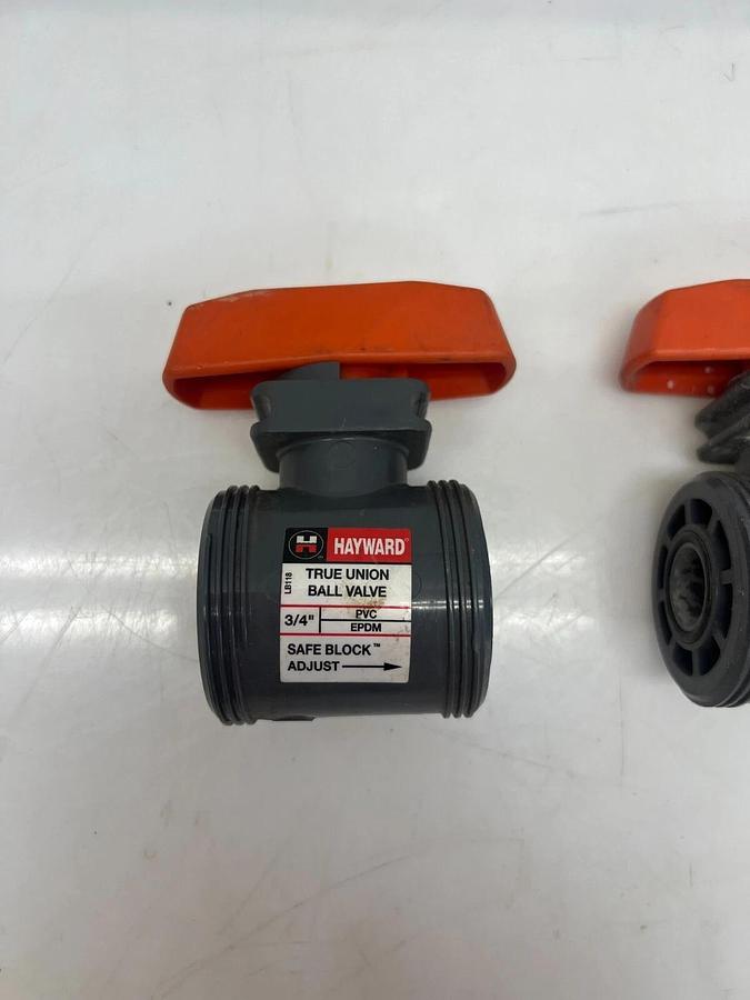 Used Hayward True Union Ball Valve 3/4” - Lot of 2