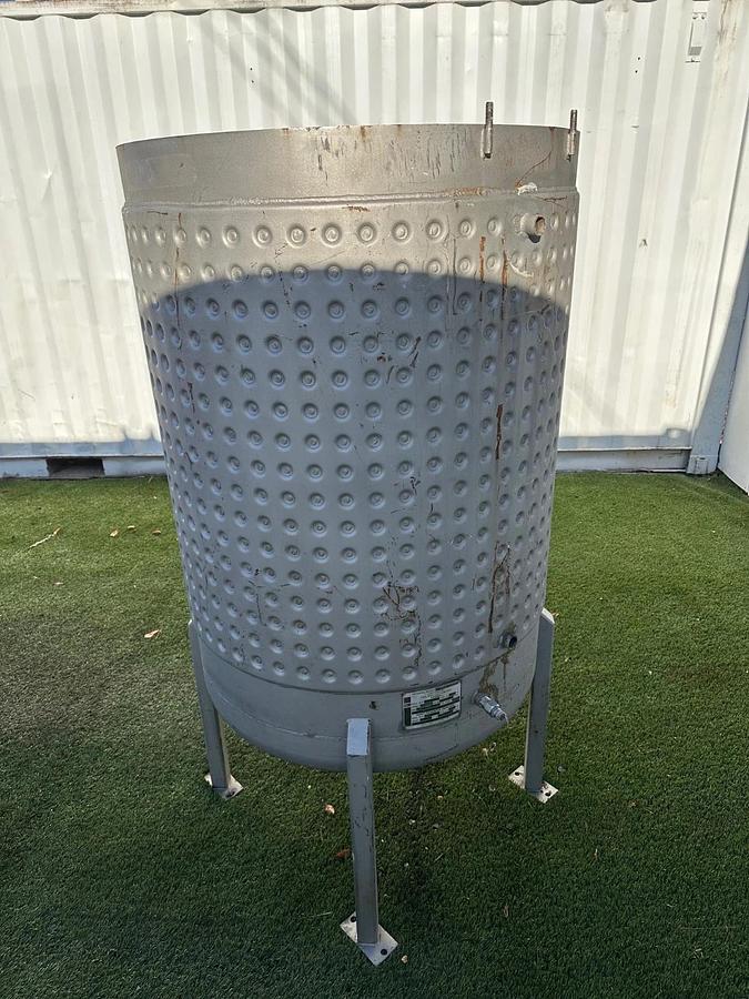 Used Mueller 27814 220 Gallon Jacketed Pressure Vessel Tank, No Top