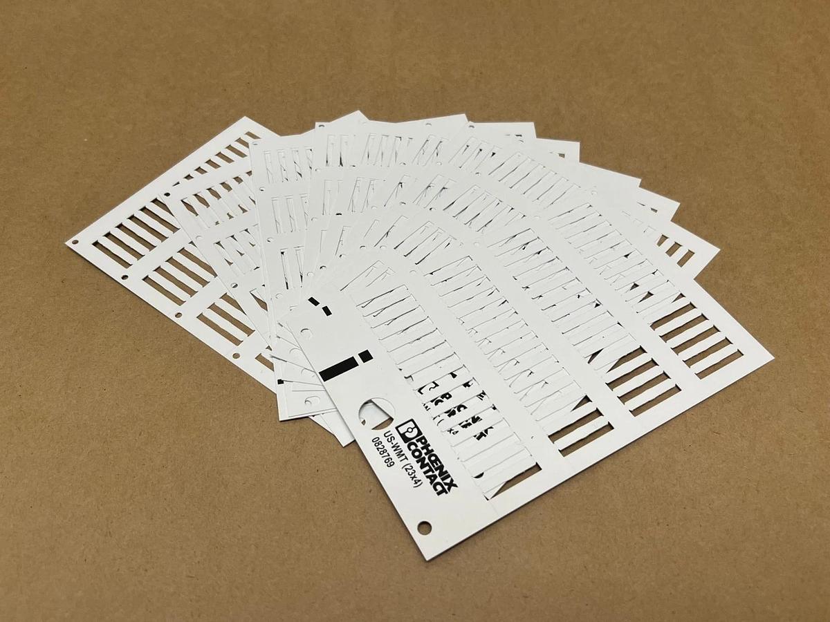 Used Phoenix Contact US-WMT (23 x 4), 10 Pc. White Cable Marker *NEW*