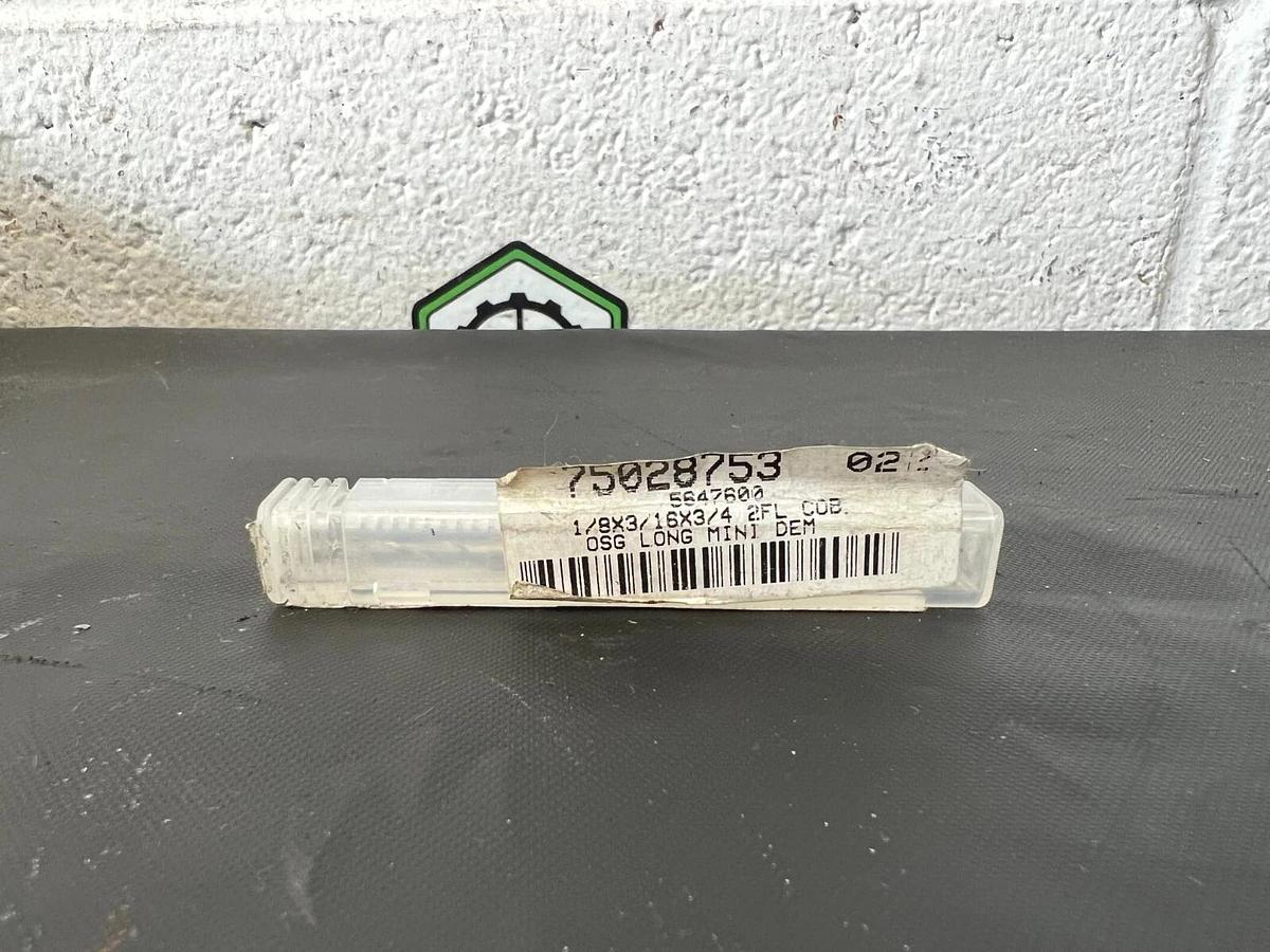 Used OSG 75028753 1/8x3/16x3/4 OSG Long Mini Dem