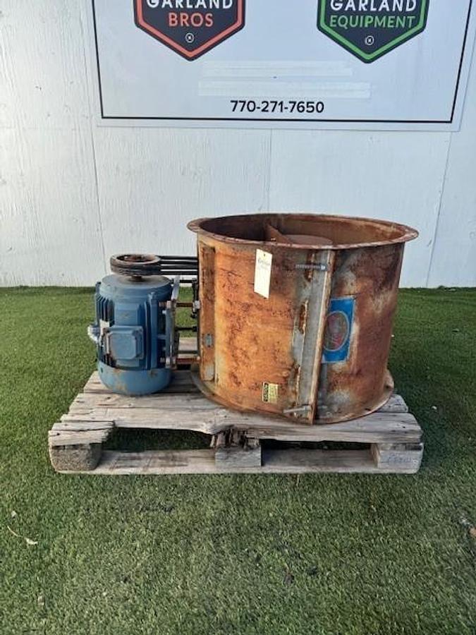 Used Hartzell Fan 29" Inlet, Belt Driven Axial Fan, 32-1/4” Outlet, 10Hp 1770RPM 575V