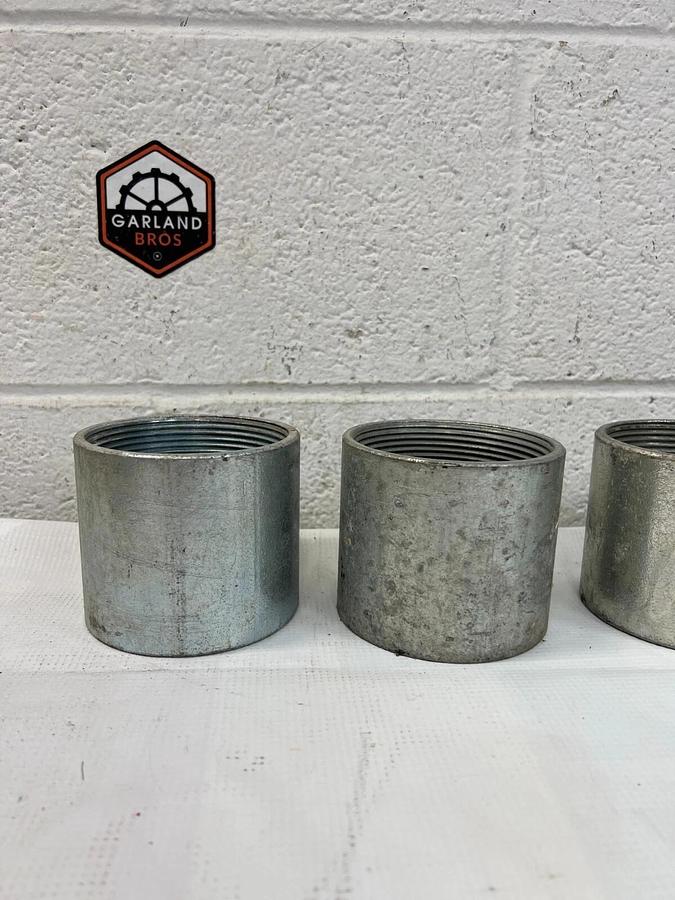 Used Steel Merchant 3 1/2” Aluminum Coupling - Lot of 4