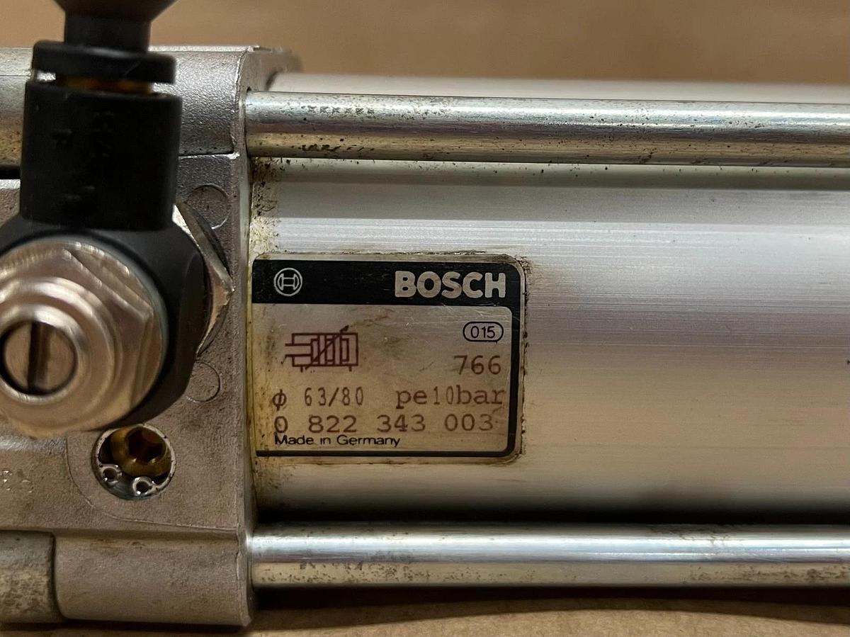 Used Bosch 0 822 343 003 Double-Acting Pneumatic Tie-Rod Cylinder