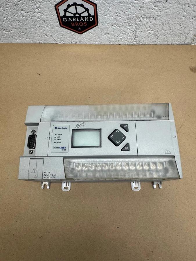 Used Allen Bradley 1766-L32AWA Ser B, MicroLogix 1400 32 Point Controller, FW: 15