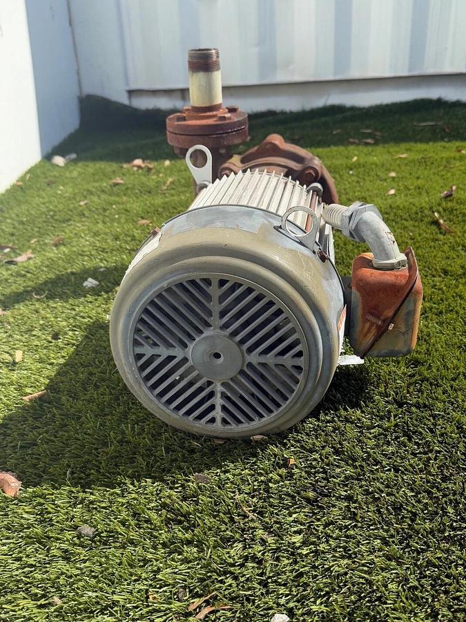 Used Dayton G40828A Industrial Motor w/ Pump 5Hp, 3495RPM, 230/460V, 3 Ph, 60Hz