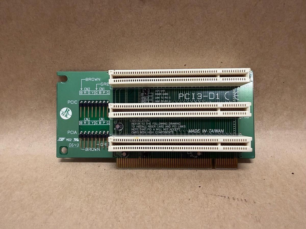 Used 3 Slot PCI3-D1 PCI Riser Card Module Board
