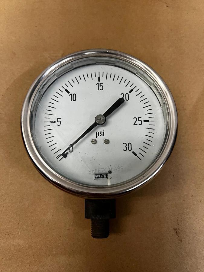 Used WIKA 0-30 Pressure Gauge - Lot of 2