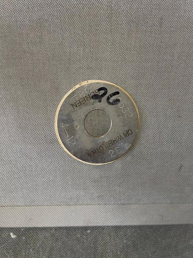 Used Stainless Steel 24” Mesh for Vibratory Screener, 26 microns