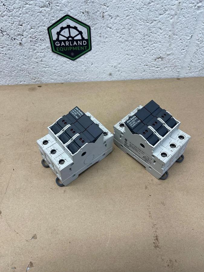 Used Allen-Bradley 1492-FB3C30-L Fuseholder, Series B, 30 A, 600 V - Lot of 2