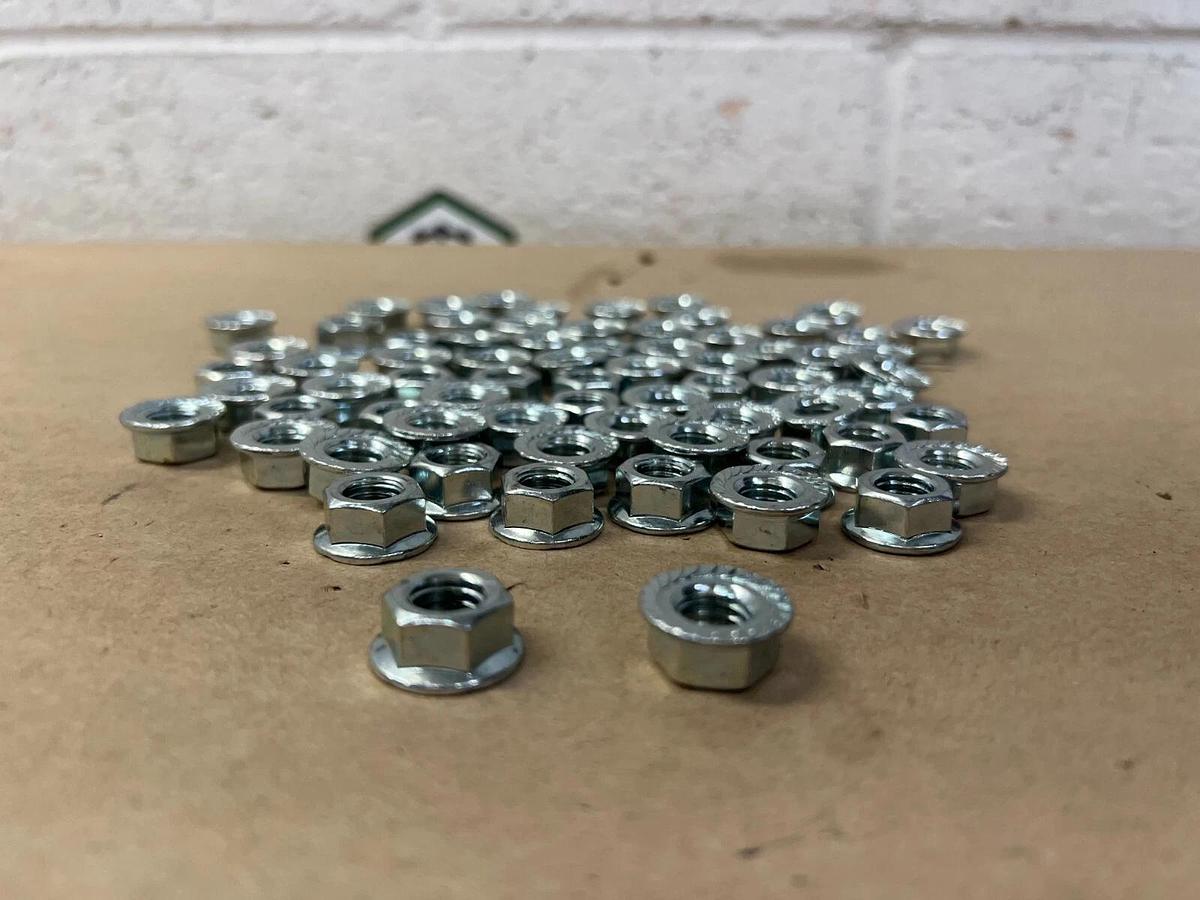 Stainless Steel Hex Flange Lock Nut - Lot of 70