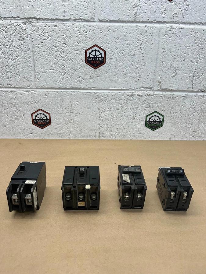 Used Lot of (4) Circuit Breakers - Cutler Hammer, Westinghouse