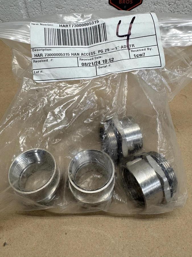 Harting 73000005315 1” Adapter *NEW*