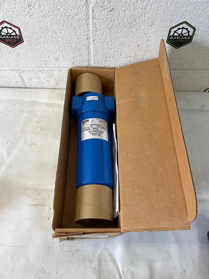 Used Parker HN3S-3PUG, 3/4 NPT Interceptor HSG w/ Diff Press Gauge