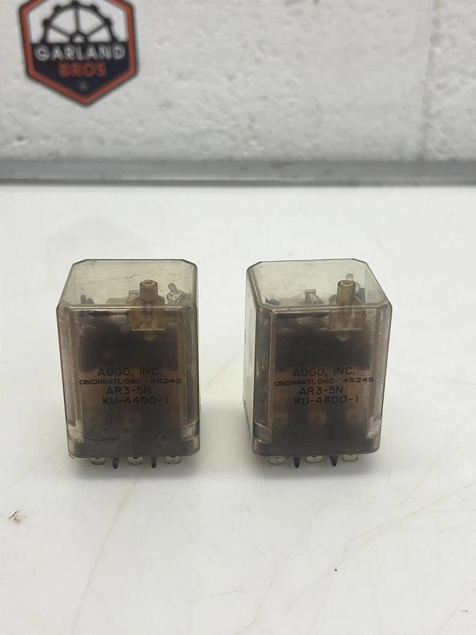 Used Adgo, Inc. AR3-5N KU-4400-1 Relay - Lot of 2