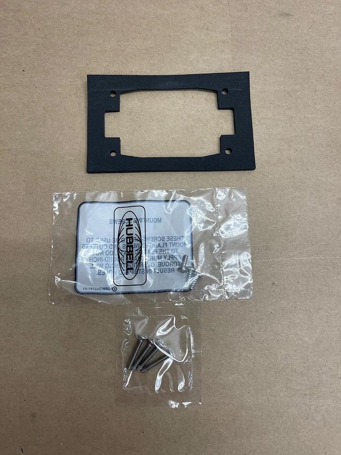 Used Hubble WP1 Gray Lexan Weather Proof Lift Cover for Size 1 Flanged Inlets/Outlets