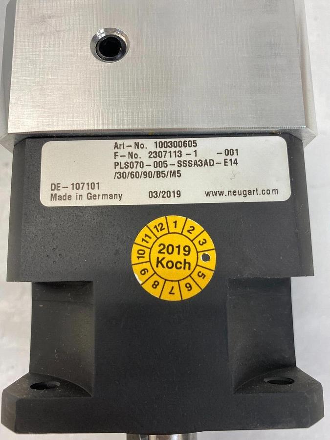 Neugart PLS070 Planetary Gearbox w/ Manual