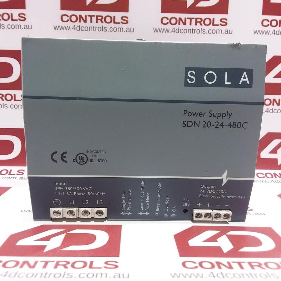 Emerson SolaHD SDN 40–24–100C Power Supply AC-DC 24V 40A 85-264V *NEW*