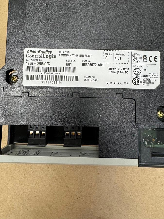 Used Allen Bradley 1756-DHRIO/C ControlLogix, Communication Interface, B01, Series C