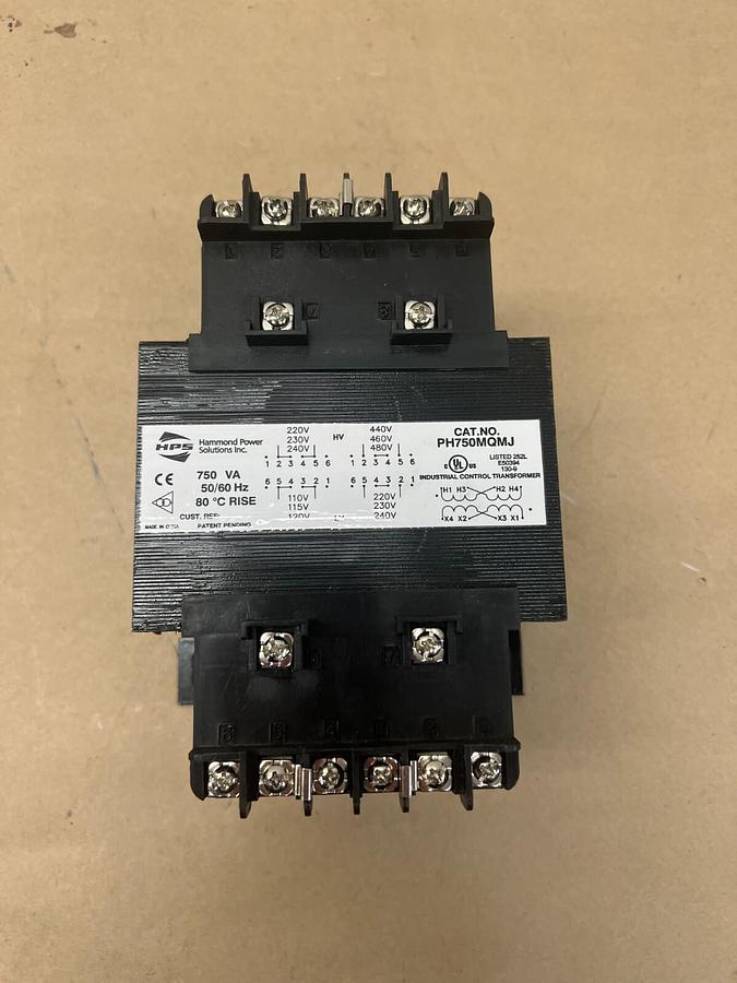 Used HPS Hammond PH750MQMJ 750VA, 50/60Hz Transformer