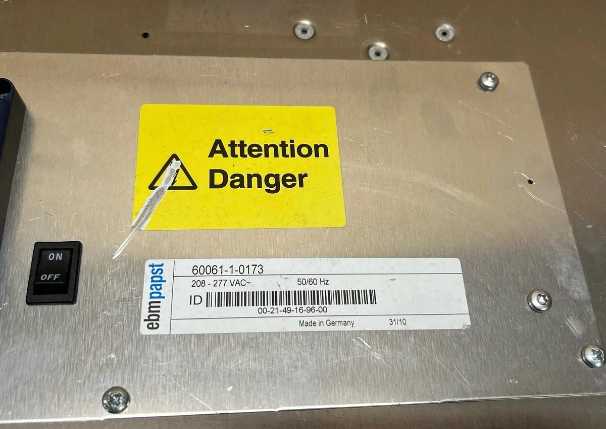 Used Ebmpapst K3G400-AA21-34 EC Centrifugal Ventilation Fan Assembly (60061-1-0173)