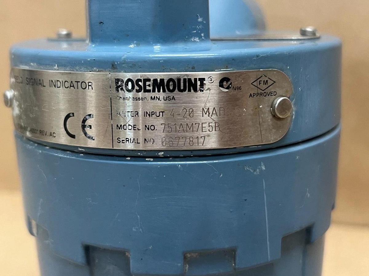 Used Rosemount 751AM7E5B Field Signal Indicator