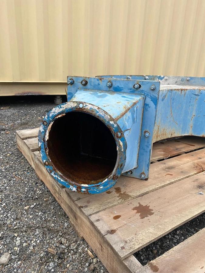 Used Koger Air 8x90 Replaceable Back Elbow, 8” Flange, 90° Elbow Angle