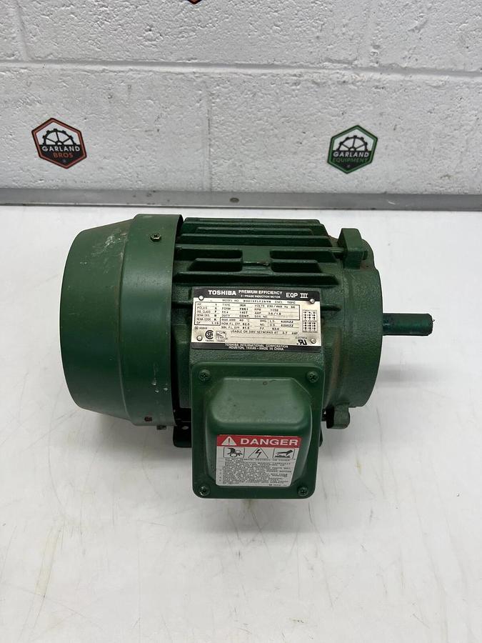 Used Toshiba B0016FLF2AYH 1HP, 1150 RPM, 6 Pole, 230/460V Premium Efficiency Motor