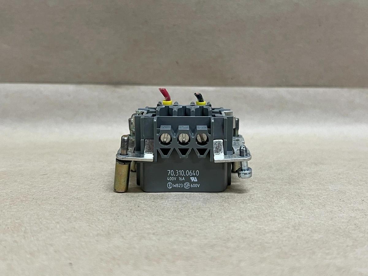 Used Wieland 70.310.0640 6-Pole Insert Connector - Lot of 9