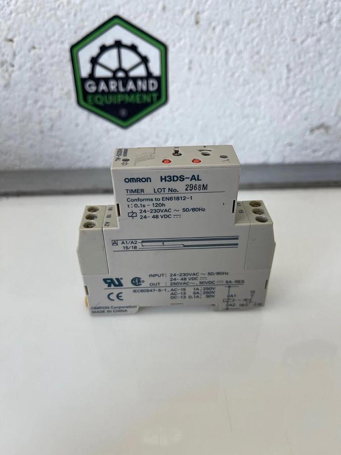 Used Omron H3DS-AL Timer, 0.1s-120h, 50/60 Hz