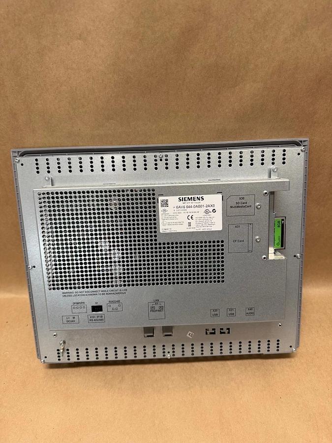 Used Siemens 6AV6 644-0AB01-2AX0 SIMATIC MP 377 15” Touch Panel