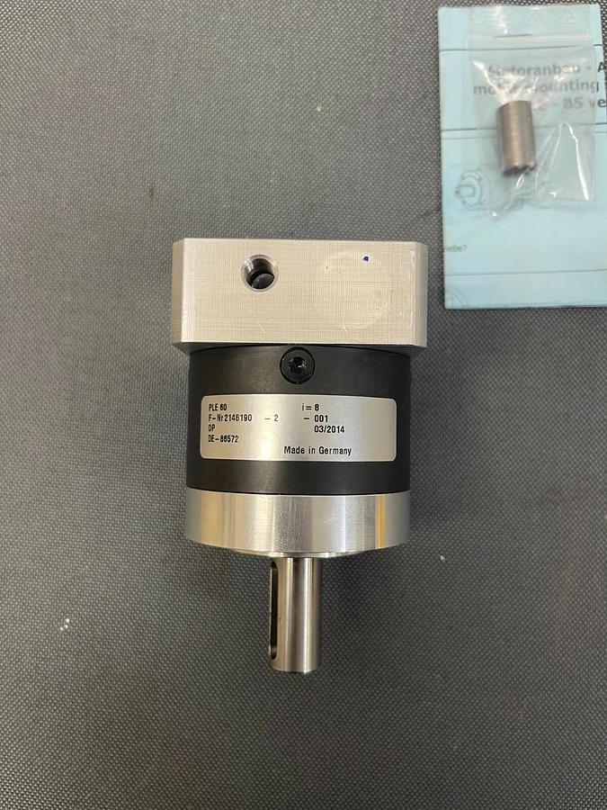 Used Neugart PLE 60 Planetary Gearbox w/ Output Shaft - New